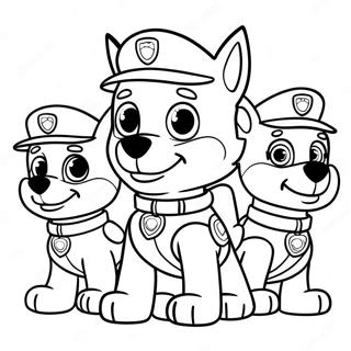 Rocky Paw Patrol Met Vriende Inkleurblad 116389-51768
