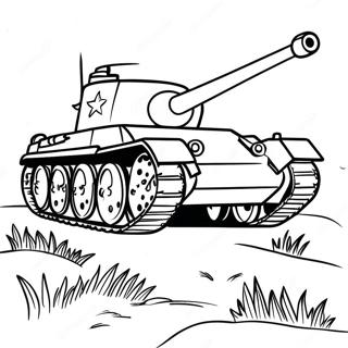 Realistiese Ww2 Tenks Inkleurblad 116414-51784