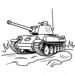 Realistiese Ww2 Tenks Inkleurblad 116414 51945