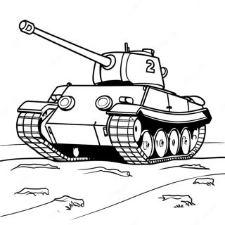 Vintage Ww2 Tenks Inkleurblad 116415-51951