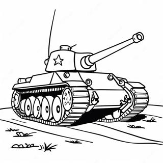 Vintage Ww2 Tenks Inkleurblad 116415-51952