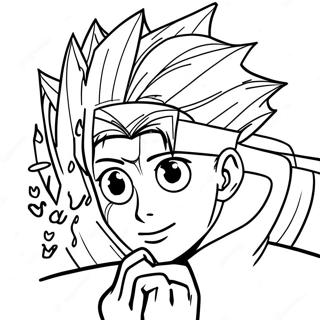 Hunter X Hunter Inkleurblad 116668-52142