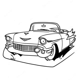 Klassieke Cadillac Cabriolet Inkleurblad 116721-52185