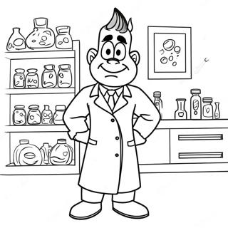 Jimmy Neutron In Laboratoriumjas Inkleurblad 116775 52235