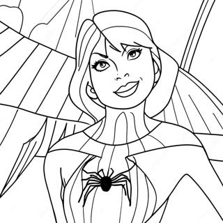 Gwen Stacy In Spider Man Kostuum Inkleurblad 116979-52385