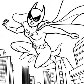 Batgirl In Aksie Inkleurblad 117134-52497