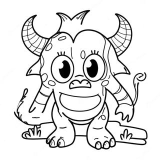 Monster Vir Volwassenes Inkleurblad 117337-52656