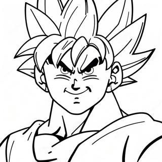 Goku Super Saiyan Blou Inkleurbladsye