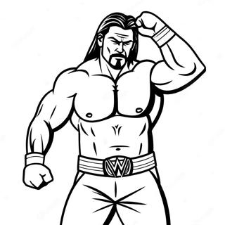 Wwe Superster Aksie Pose Inkleurblad 117701-52934