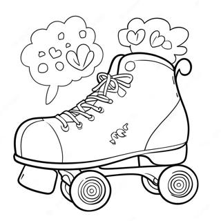 Pret Roller Skate Partytjie Inkleurblad 117755 52983