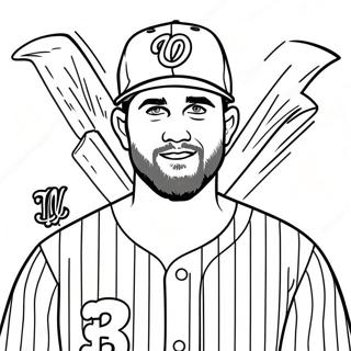 Bryce Harper Inkleurbladsye