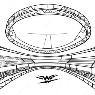 Kleurvolle Wwe Arena Toneel Inkleurblad 117832-53045