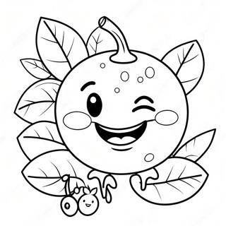 Gelukkige Bloubessie Met N Glimlag Inkleurblad 117934-53118