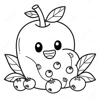 Gelukkige Bloubessie Met N Glimlag Inkleurblad 117934-53119