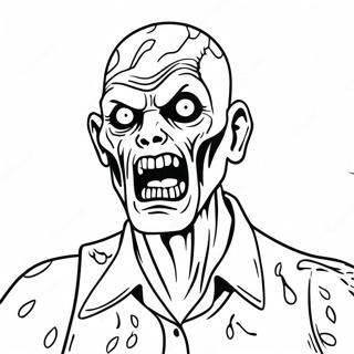 Zombie Kreatuur Van Resident Evil Inkleurblad 118063-53213