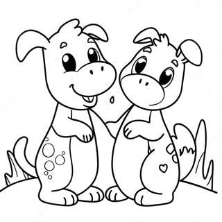 Vriendelike Diere Wat Vriendelikheid Versprei Inkleurblad 118089-53240