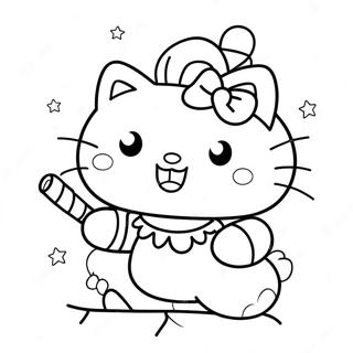 Hello Kitty Kersfees Inkleurblad 118216-53331