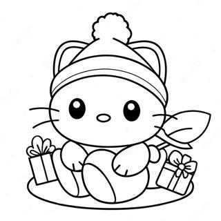 Hello Kitty Kersfees Inkleurblad 118216-53332