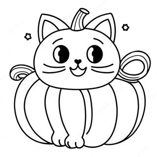 Speelse Pampoen Kat Inkleurblad 118653 53789