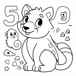 Vriendelike Dier Alfabet Inkleurblad 118990 54059