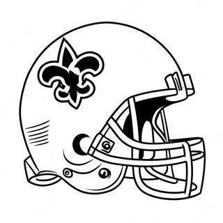 New Orleans Saints Logo Inkleurblad 119012-54067