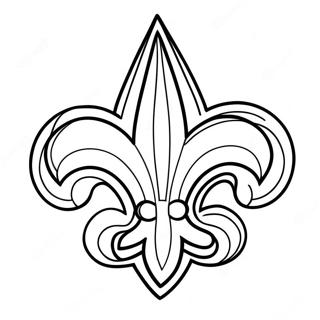 New Orleans Saints Logo Inkleurblad 119012-54068