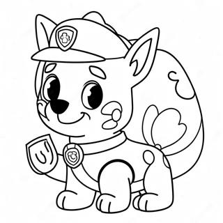 Charmante Paw Patrol Paasei Inkleurblad 119113-54146