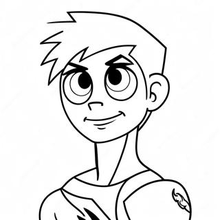 Danny Phantom Inkleurblad 119912-54767