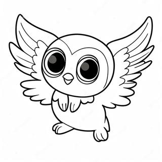 Owlette Wat Deur Die Lug Soar Inkleurblad 11996-165