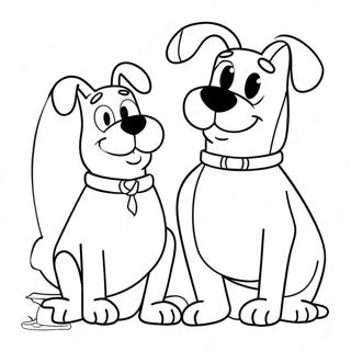 Speelse Kathond Duo Inkleurblad 120017-54851