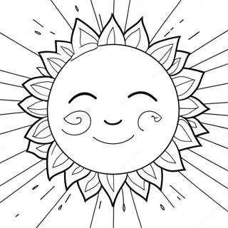 Stralende Son Inkleurblad 120351 55117