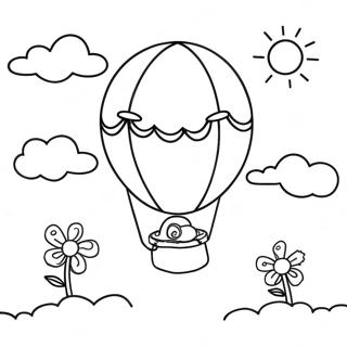 Kleurvolle Totsiens Ballon Inkleurblad 120810 55476