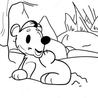 Calvin En Hobbes In Die Sneeu Inkleurblad 121041-55847