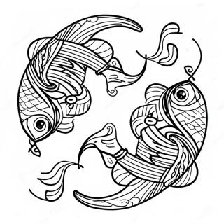 Pisces Sterreteken Inkleurblad 121217-55973