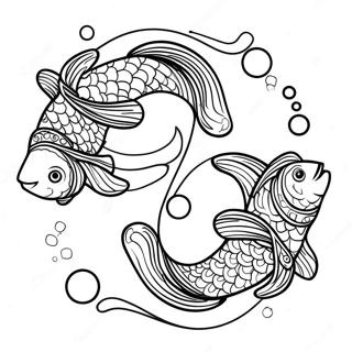 Pisces Sterreteken Inkleurblad 121217-55974