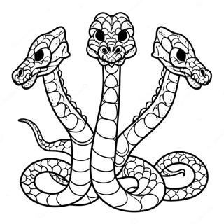 Drie Koppige Hydra Inkleurblad 121580-56237