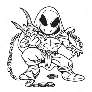 Spawn Met Kettings Inkleurblad 121863-56467