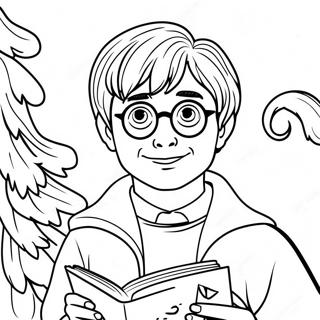 Harry Potter Kersfees Inkleurbladsye