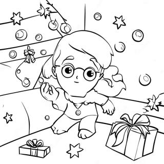 Harry Potter Kersboom Inkleurblad 122146-56692