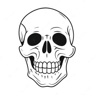 Karikatuur Skedel Ontwerp Inkleurblad 122300-56864