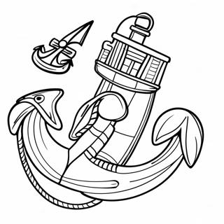 Maritieme Tematiek Anker Inkleurblad 122375-56923