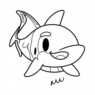 Kleurvolle Karikatuur Haai Inkleurblad 122477-57000