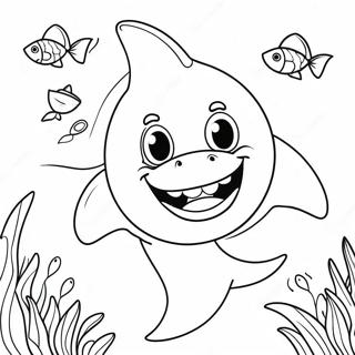 Vriendelike Haai Met N Glimlag Inkleurblad 122478-57001