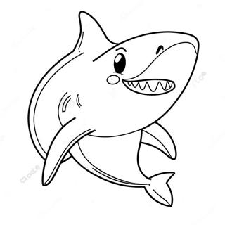 Vriendelike Haai Met N Glimlag Inkleurblad 122478-57002