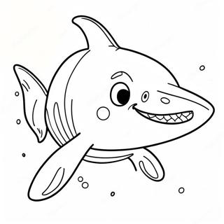 Vriendelike Haai Met N Glimlag Inkleurblad 122478-57003