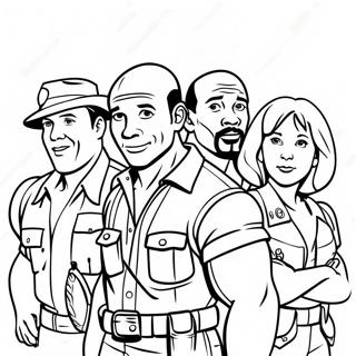 Jumanji Karakters Inkleurblad 122608-57106