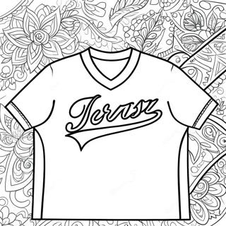 Kleurvolle Jersey Ontwerp Inkleurblad 122890-57314