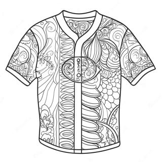Kleurvolle Jersey Ontwerp Inkleurblad 122890-57316