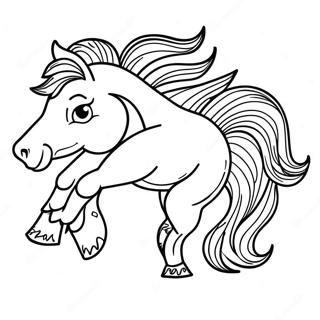 Kleurvolle Broncos Maskot Inkleurblad 123094-57475