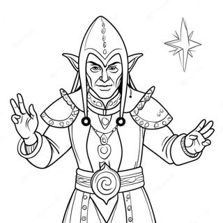 Eldar Farseer Met Psigiese Kragte Inkleurblad 123200 57563